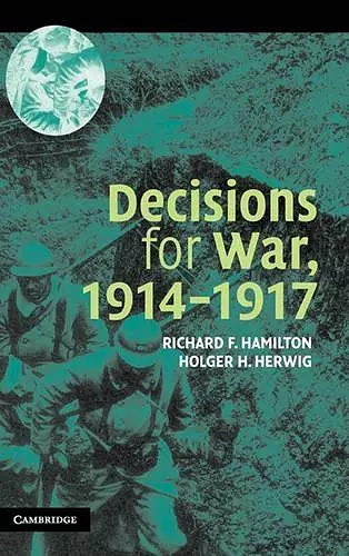 Decisions for War, 1914–1917 cover