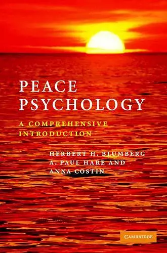 Peace Psychology cover