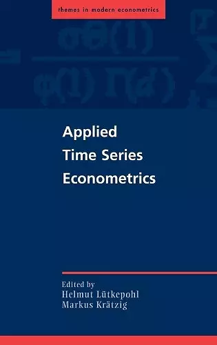 Applied Time Series Econometrics cover