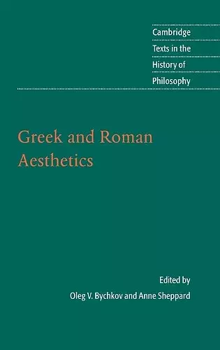 Greek and Roman Aesthetics cover