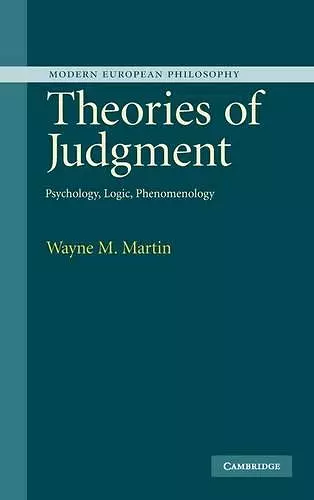 Theories of Judgment cover