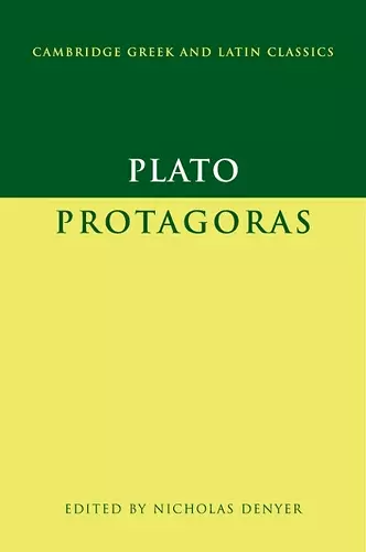 Plato: Protagoras cover