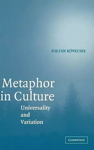 Metaphor in Culture cover