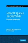 Mental Spaces in Grammar cover