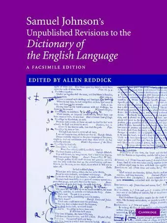 Samuel Johnson's Unpublished Revisions to the Dictionary of the English Language cover