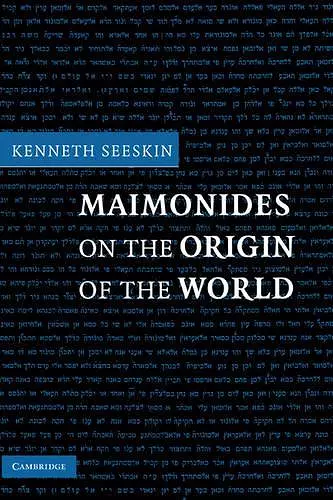 Maimonides on the Origin of the World cover