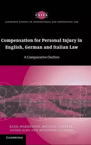 Compensation for Personal Injury in English, German and Italian Law cover