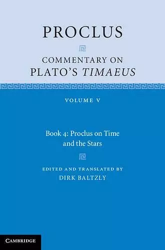 Proclus: Commentary on Plato's Timaeus: Volume 5, Book 4 cover