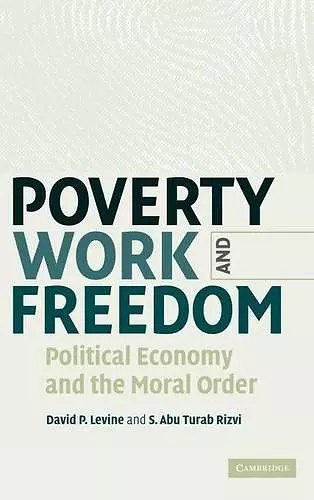 Poverty, Work, and Freedom cover