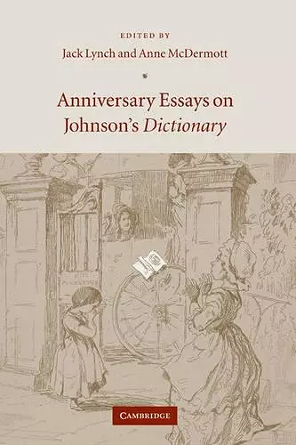 Anniversary Essays on Johnson's Dictionary cover