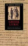 The Cambridge Companion to Greek Lyric cover