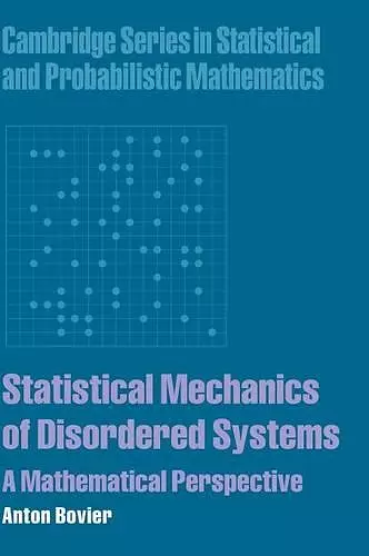 Statistical Mechanics of Disordered Systems cover