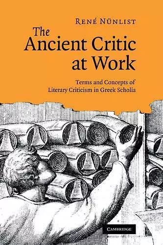 The Ancient Critic at Work cover