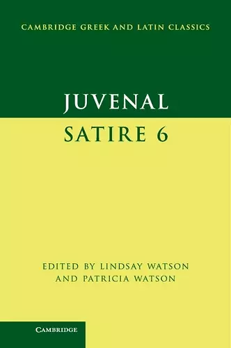 Juvenal: Satire 6 cover