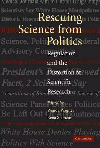 Rescuing Science from Politics cover