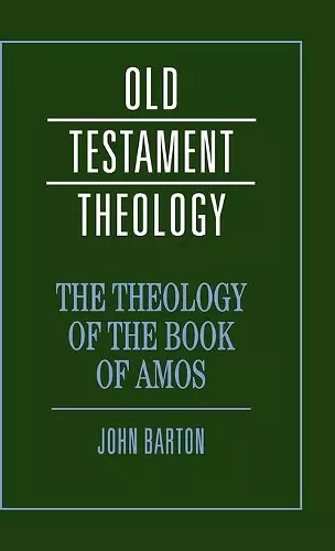 The Theology of the Book of Amos cover