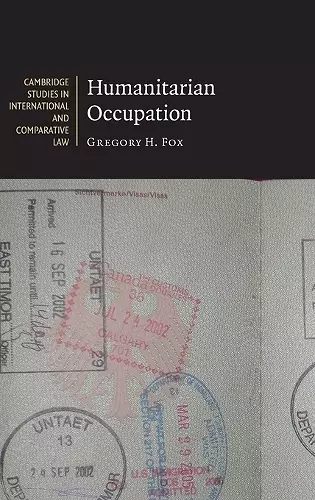 Humanitarian Occupation cover