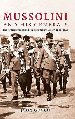 Mussolini and his Generals cover