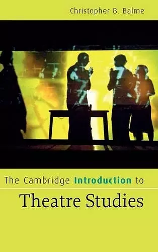 The Cambridge Introduction to Theatre Studies cover