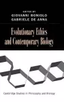 Evolutionary Ethics and Contemporary Biology cover