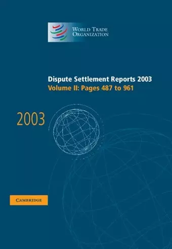 Dispute Settlement Reports 2003 cover