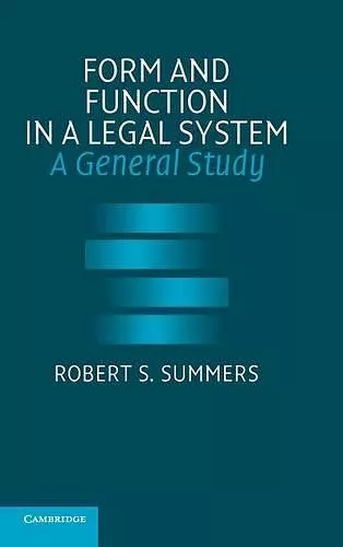 Form and Function in a Legal System cover