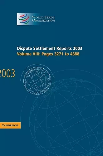Dispute Settlement Reports 2003 cover