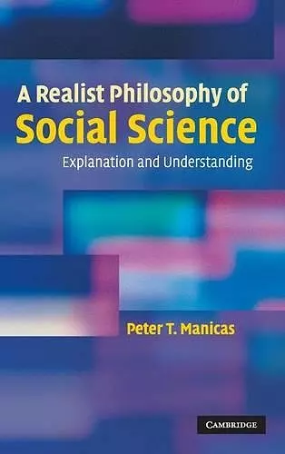 A Realist Philosophy of Social Science cover