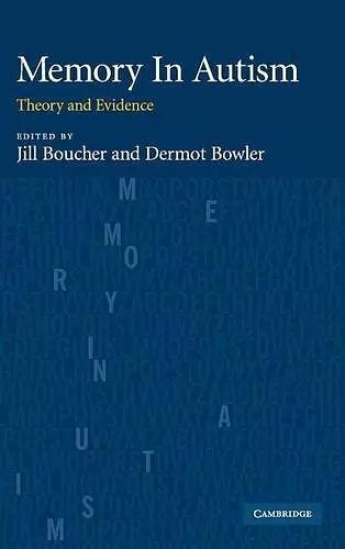 Memory In Autism cover