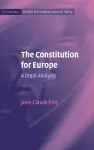 The Constitution for Europe cover