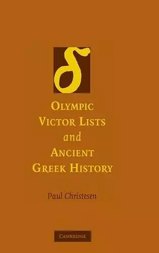 Olympic Victor Lists and Ancient Greek History cover