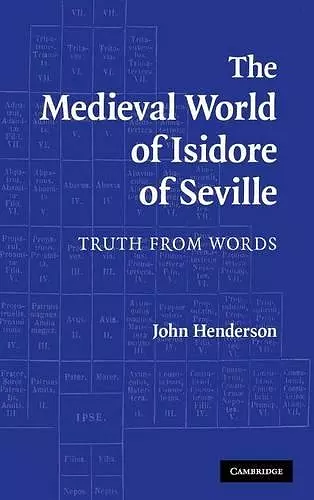 The Medieval World of Isidore of Seville cover