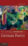The Cambridge Introduction to German Poetry cover