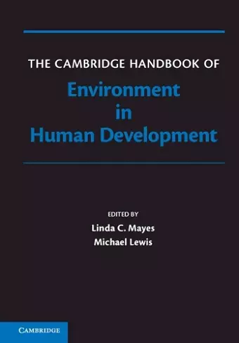 The Cambridge Handbook of Environment in Human Development cover