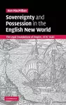 Sovereignty and Possession in the English New World cover