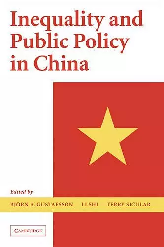 Inequality and Public Policy in China cover