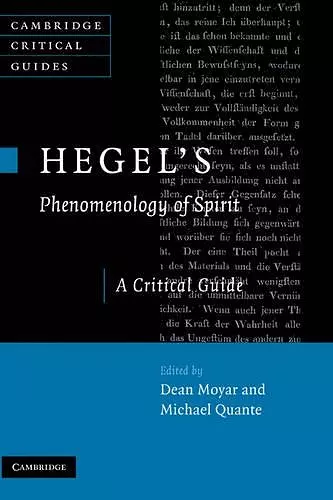 Hegel's Phenomenology of Spirit cover