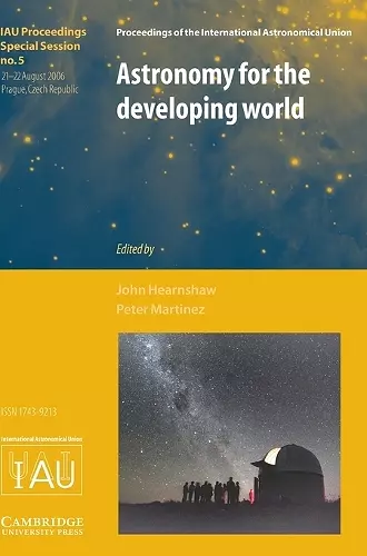 Astronomy for the Developing World (IAU XXVI GA SPS5) cover