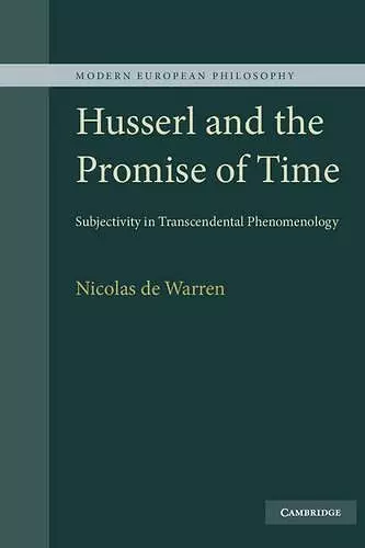 Husserl and the Promise of Time cover