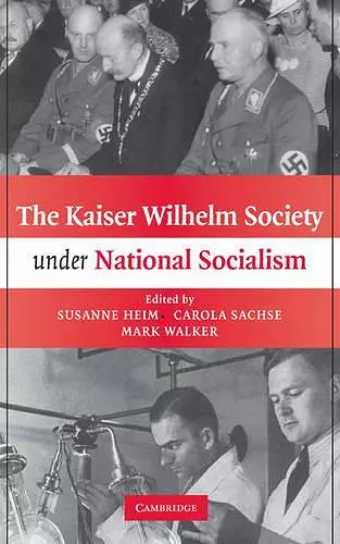 The Kaiser Wilhelm Society under National Socialism cover