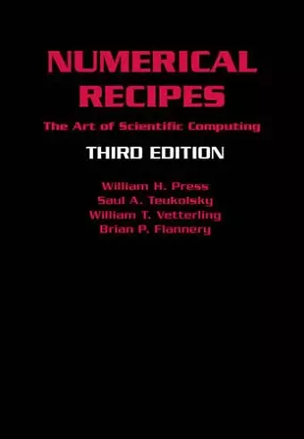 Numerical Recipes 3rd Edition cover