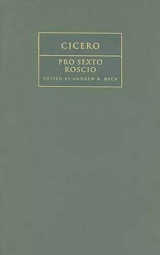 Cicero: 'Pro Sexto Roscio' cover