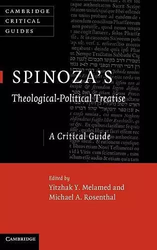 Spinoza's 'Theological-Political Treatise' cover