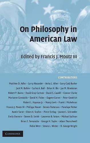 On Philosophy in American Law cover