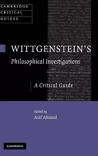 Wittgenstein's Philosophical Investigations cover