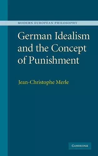 German Idealism and the Concept of Punishment cover