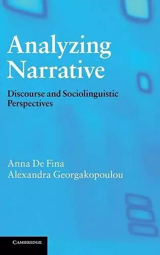 Analyzing Narrative cover