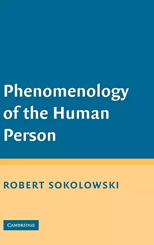 Phenomenology of the Human Person cover