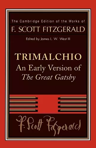 F. Scott Fitzgerald: Trimalchio cover