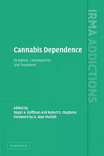 Cannabis Dependence cover